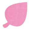 Mooie roze Beuken blad onderzetter vilt bij mijnonderzetters.nl webshop