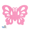 roze Unieke vlinder onderzetter vilt van mijnonderzetters.nl webshop