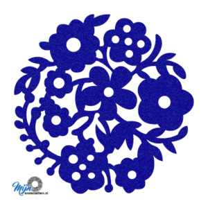 Bestel Bloemenkrans onderzetter vilt