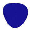 Uniek vormgegeven donkerblauwe vilt onderzetter in de vorm van een kei bij mijnonderzetters.nl webshop