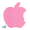 Unieke en super leuke Appel onderzetter vilt in de kleur roze bij mijnonderzetters.nl