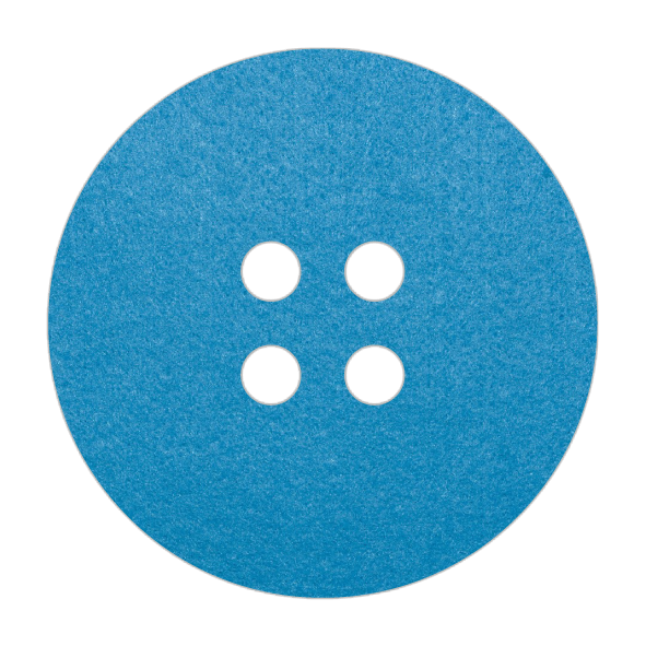 Leuke en modieuze lichtblauwe onderzetter van vilt in de vorm van een knoop bij mijnonderzetters.nl webshop