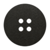 Leuke en modieuze zwarte onderzetter van vilt in de vorm van een knoop bij mijnonderzetters.nl webshop