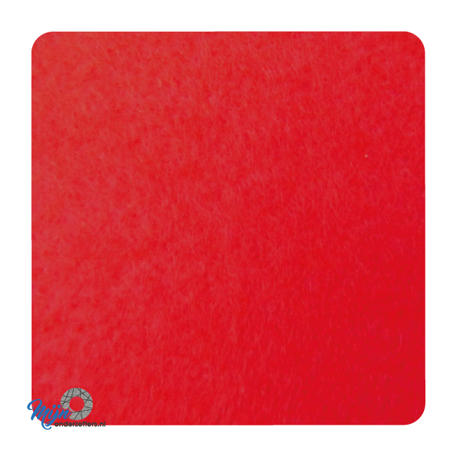Handige standaard vierkante onderzetter van vilt in de kleur rood bij mijnonderzetters.nl webshop