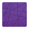 Strak vormgegeven vierkante vilt onderzetter met lijnen als motief in de kleur paars bij mijnonderzetters.nl webshop