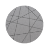 Strak vormgegeven ronde vilt onderzetter met lijnen als motief in de kleur lichtgrijs bij mijnonderzetters.nl webshop