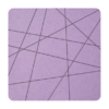 Strak vormgegeven vierkante vilt onderzetter met lijnen als motief in de kleur lila bij mijnonderzetters.nl webshop