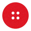 Leuke en modieuze rode pan onderzetter van vilt in de vorm van een knoop bij mijnonderzetters.nl webshop