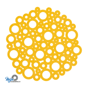 Bestel Kleine-grote rondjes pan onderzetter vilt