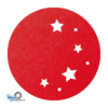 rode vilt onderzetters met uitgesneden sterrenhemel als vorm van mijnonderzetters.nl webshop