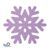 lila vilt onderzetters in de vorm van een sneeuwvlok van mijnonderzetters.nl webshop