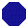 Strak vormgegeven donkerblauwe vilt pan onderzetter in de vorm van een 8-hoek bij mijnonderzetters.nl webshop