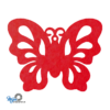 rode Unieke vlinder onderzetter vilt van mijnonderzetters.nl webshop