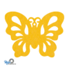 gele Unieke vlinder onderzetter vilt van mijnonderzetters.nl webshop