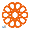 Strak vormgegeven design pan onderzetter in de kleur oranje bij mijnonderzetters.nl webshop