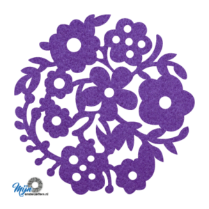 Bestel Bloemenkrans onderzetter vilt