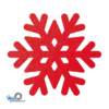 rode vilt onderzetters in de vorm van een sneeuwvlok van mijnonderzetters.nl webshop