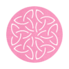 Sjieke tafelkleed met een uniek design. roze sierkleed mystic vilt 80 cm van mijnonderetters.nl