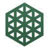6-hoek hexagon pannenonderzetter groen