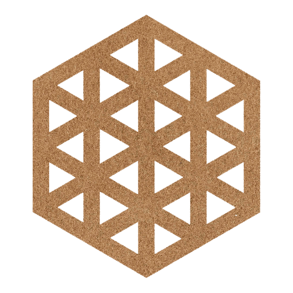 Mooie 6-hoek design hexagon vilten pannenonderzetters
